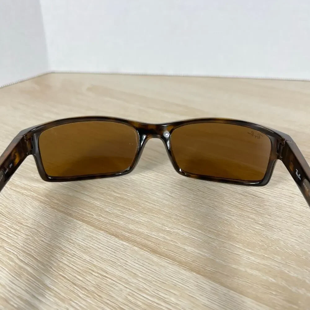 Ray-Ban RB4151 710 Sunglasses Tortoise Rectangular READ DESC 59-17-140 ITALY